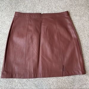 Pleather Skirt